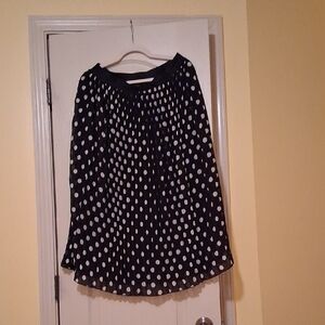 Black and White Polka Dot Skirt